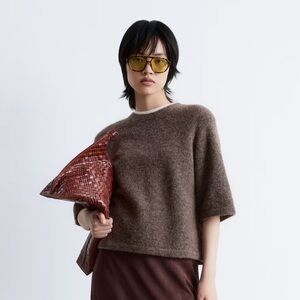 & Other Stories Alpaca Blend Crew Neck Sweater